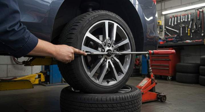 Montage de pneus et contrôle de géométrie